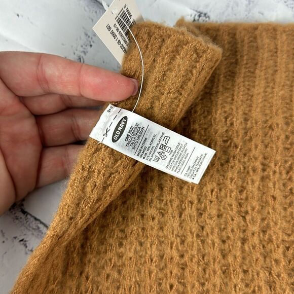 Old Navy Soft-Brushed Shaker-Stitch Scarf Brown NWT - Picture 4 of 4